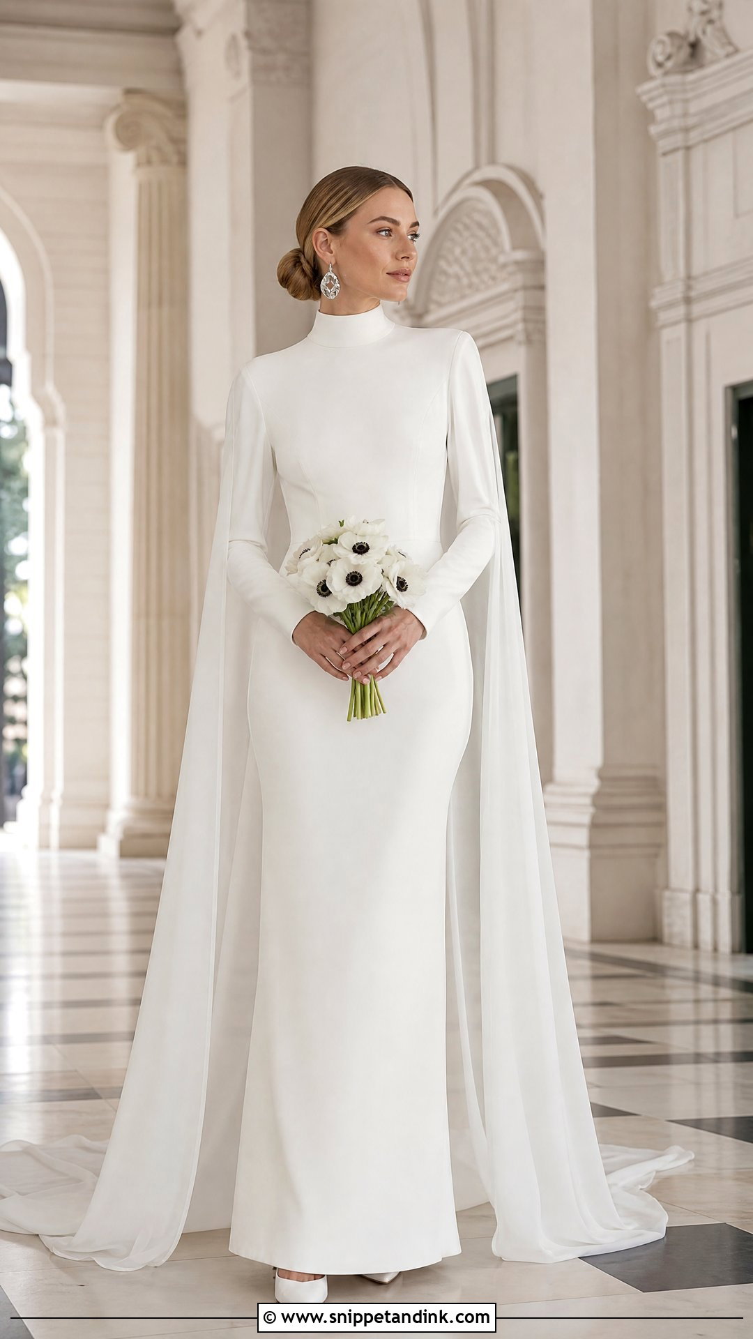 High Neck Nordic Wedding Dress - Snippet and Ink - 25 Nordic Wedding Dress Ideas