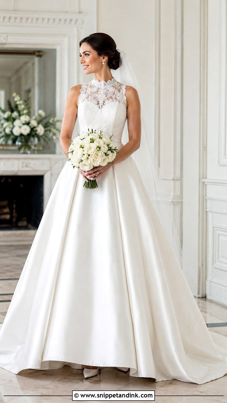 High Neck Princess Ball Gown Wedding Dress - Snippet and Ink - 20 Dream Wedding Dresses Ball Gown Princesses