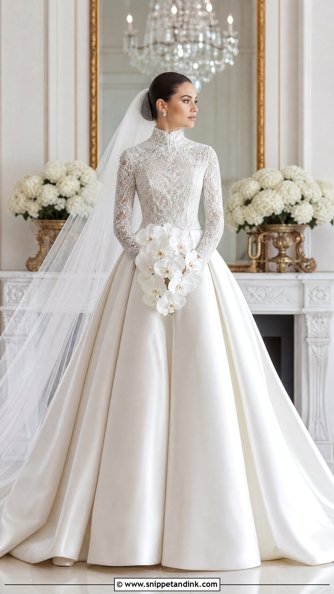 High Neck Princess Wedding Gown - Snippet and Ink - 20 Princess Wedding Gown Fairytale Ideas