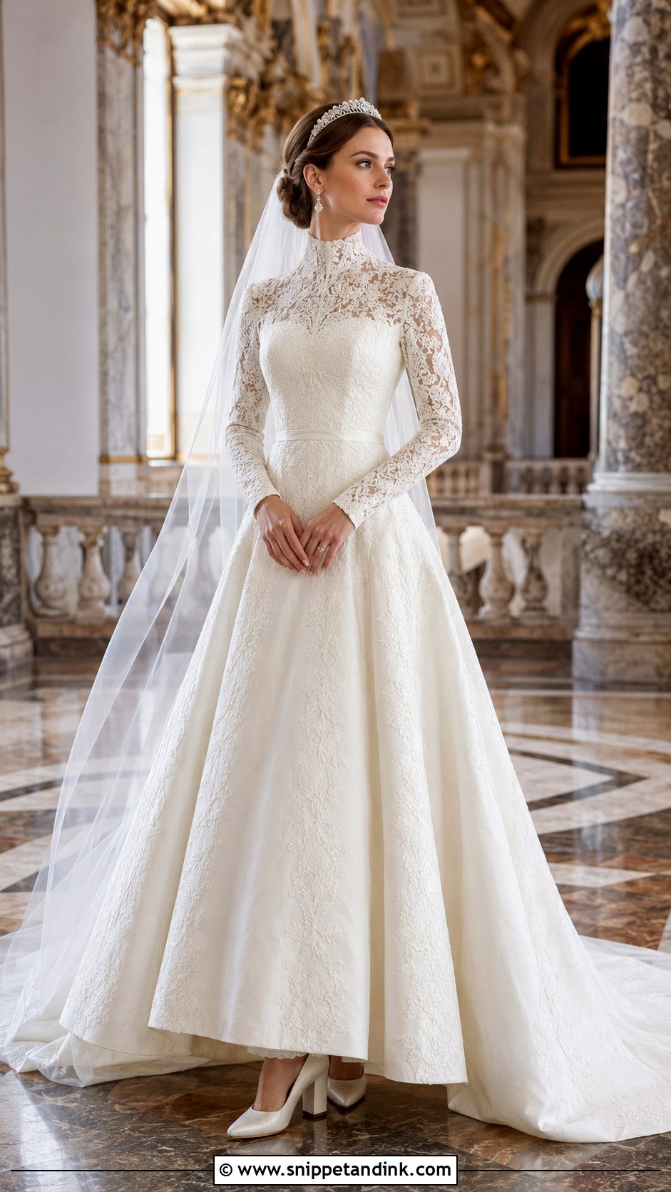 High Neck Royal Wedding Dress - Snippet and Ink - 20 Royal Wedding Dress Queens Ideas
