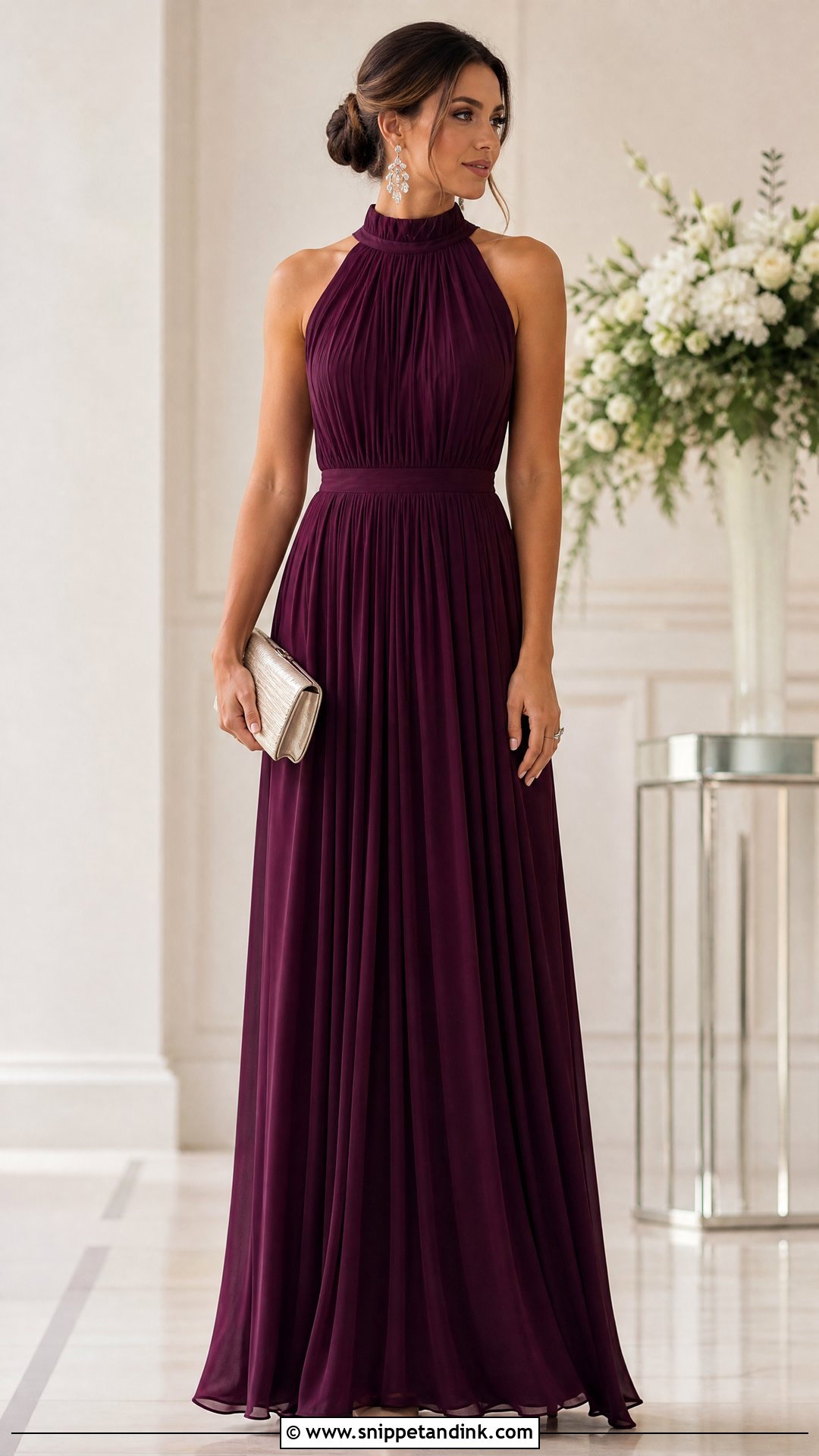 High Neck Sister of the Bride Dress - Snippet and Ink - 20 Sister of the Bride Wedding Dresses