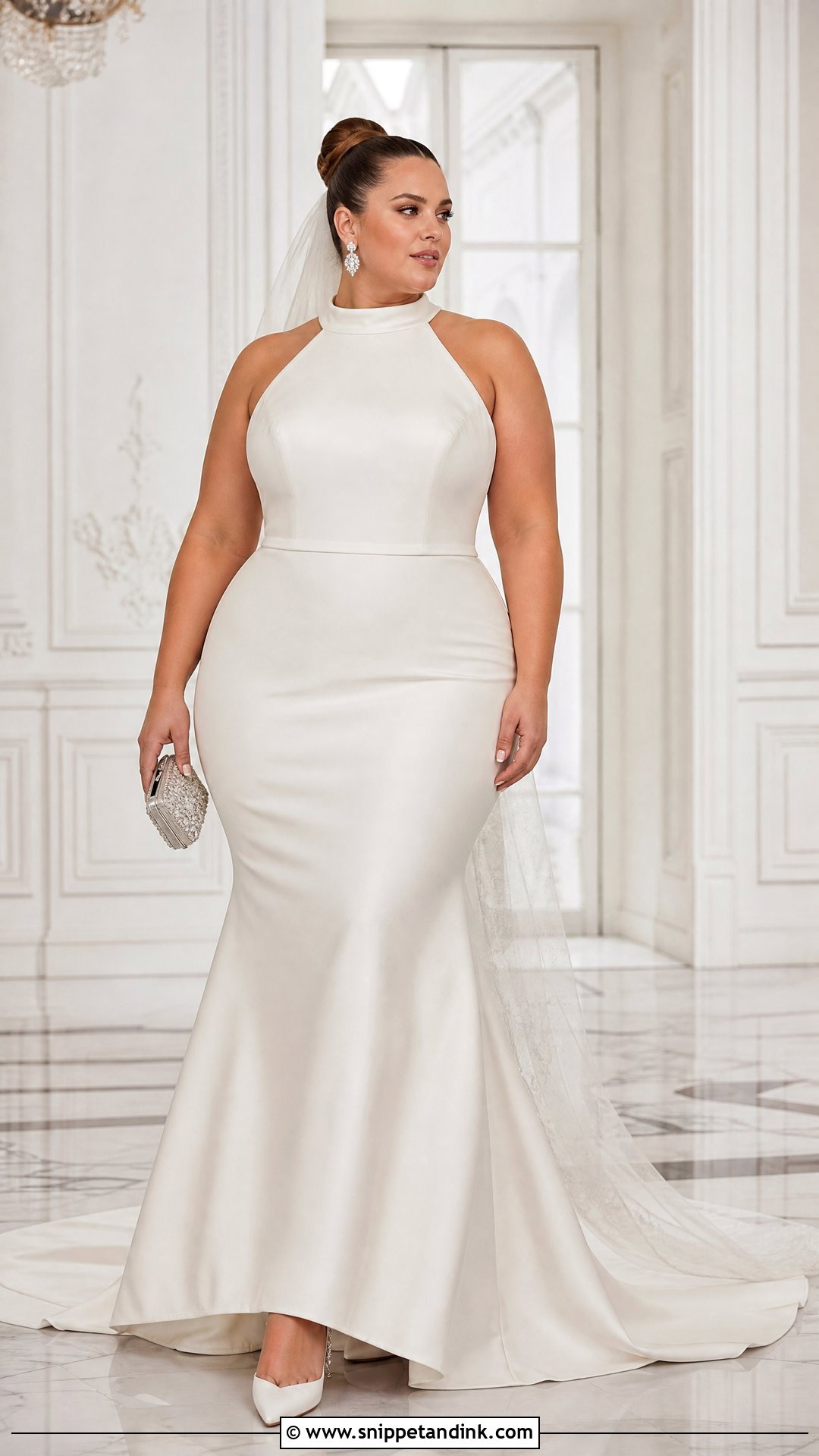 High Neck Top With Mermaid Wedding Skirt - Snippet and Ink - 20 Wedding Skirt Separate Ideas