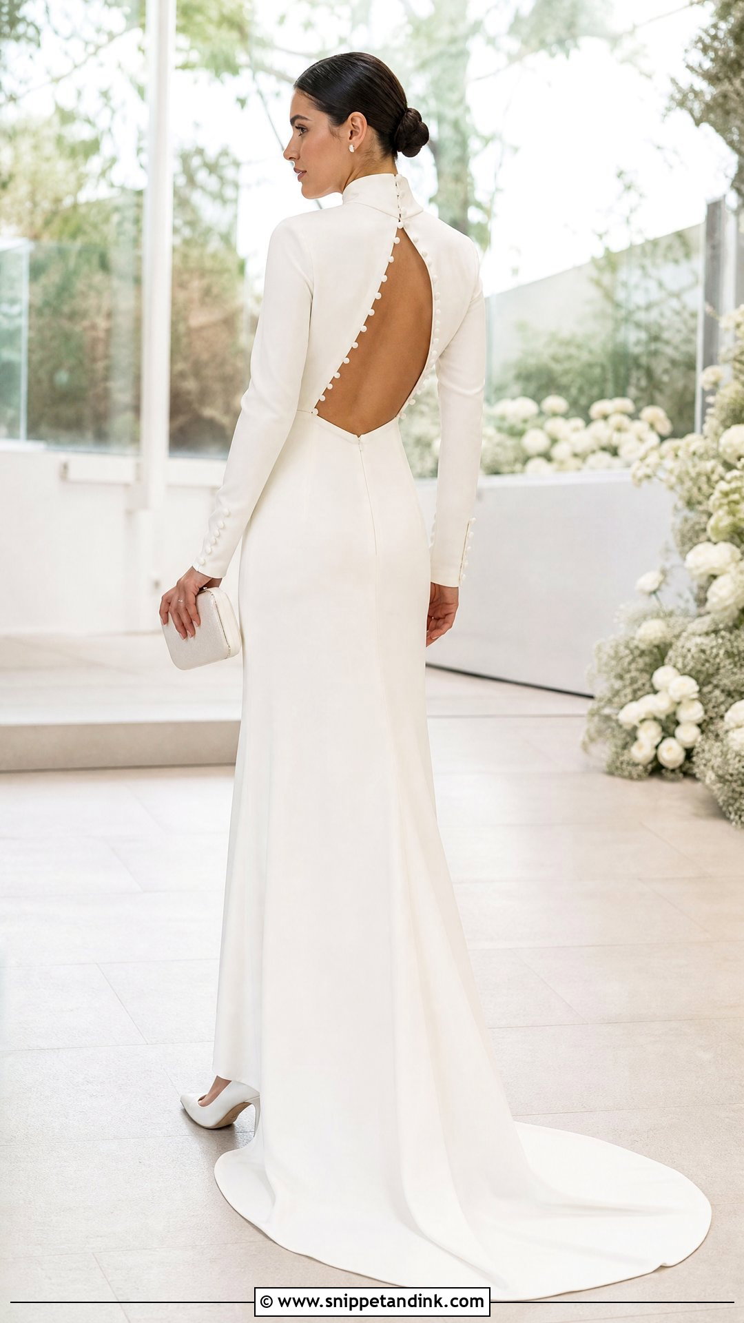 High Neck Trail Gown - Snippet and Ink - 20 Trail Gown Ideas