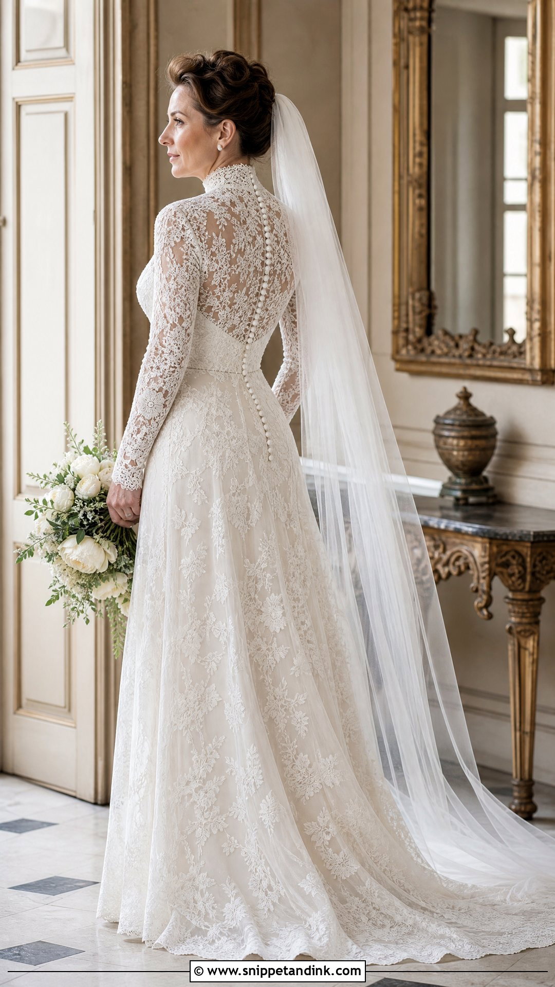 High Neck Victorian Lace Wedding Dress - Snippet and Ink - 20 Unique Wedding Dress Ideas