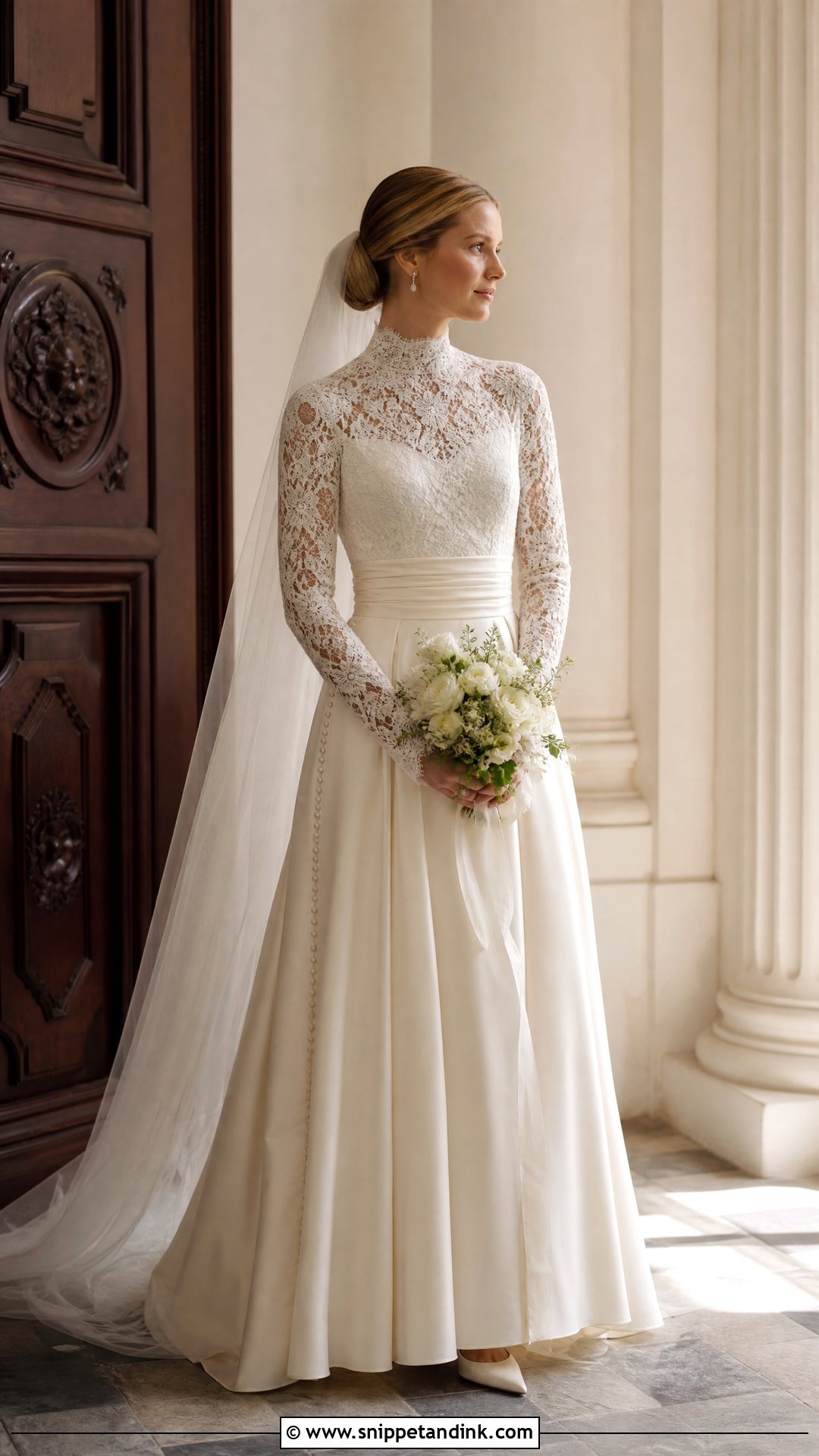High Neck Victorian Wedding Dress - Snippet and Ink - 20 Nice Wedding Dresses