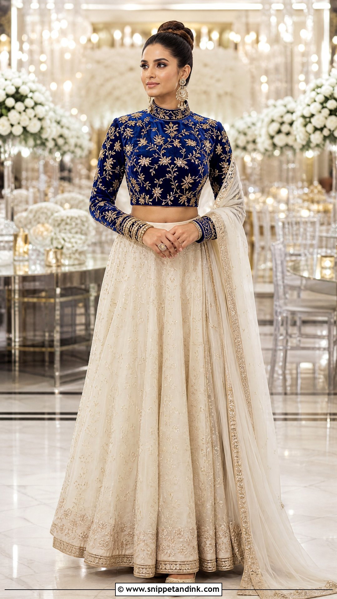 High Neck Wedding Blouse Design - Snippet and Ink - 20 Wedding Blouse Design Ideas