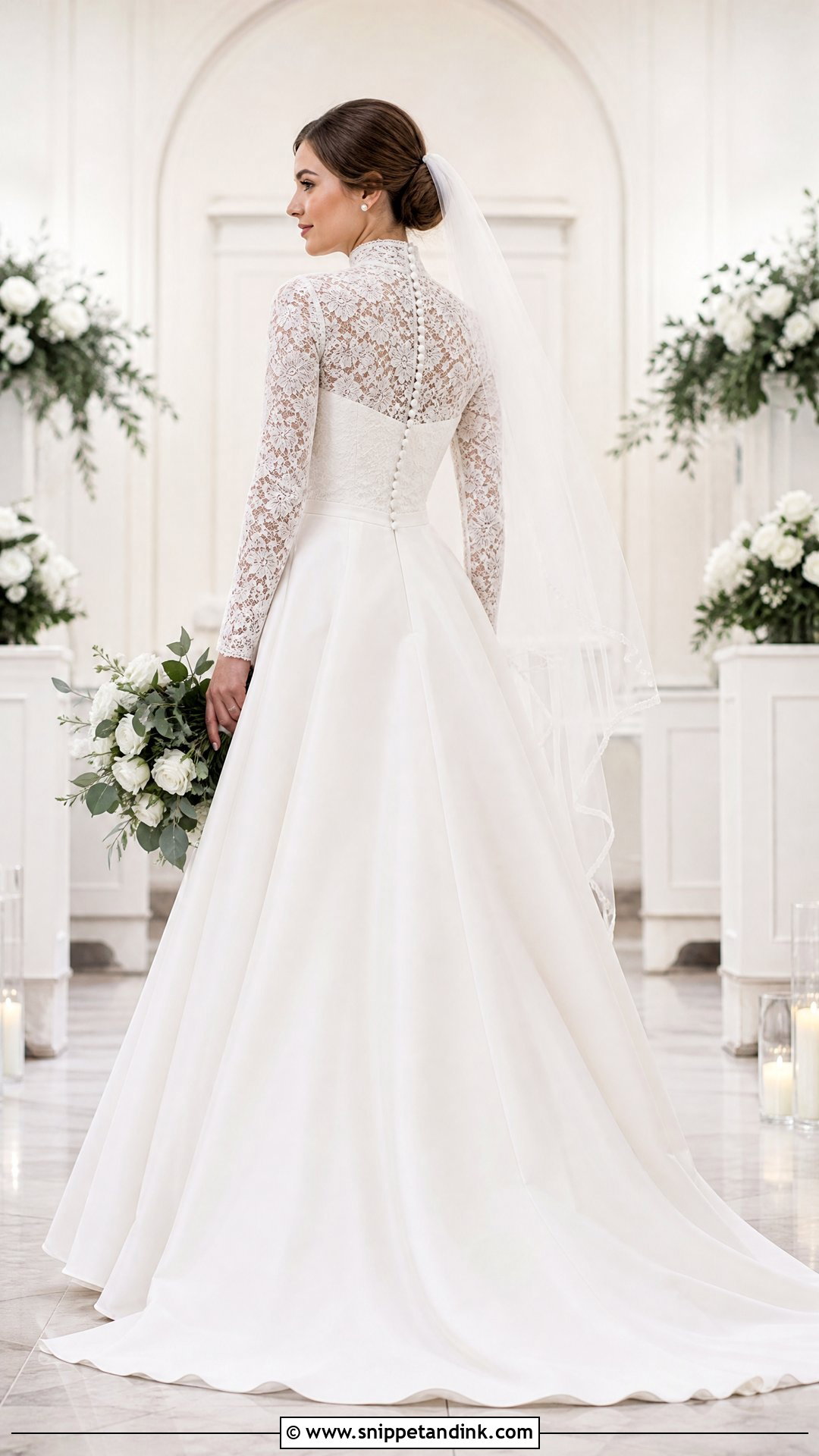 High Neck Wedding Bolero Jacket With Sweetheart Dress - Snippet and Ink - 20 Wedding Bolero Jacket Ideas