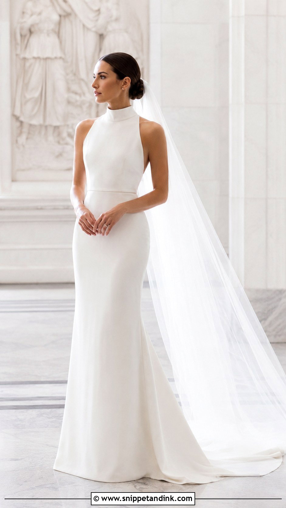 High Neck Wedding Dress - Snippet and Ink - 25 Structured Wedding Dress Ideas
