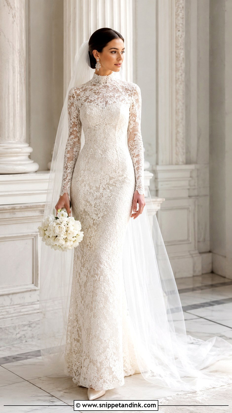 High Neck Wedding Dress - Snippet and Ink - 25 Wedding Dress for Bride Ideas