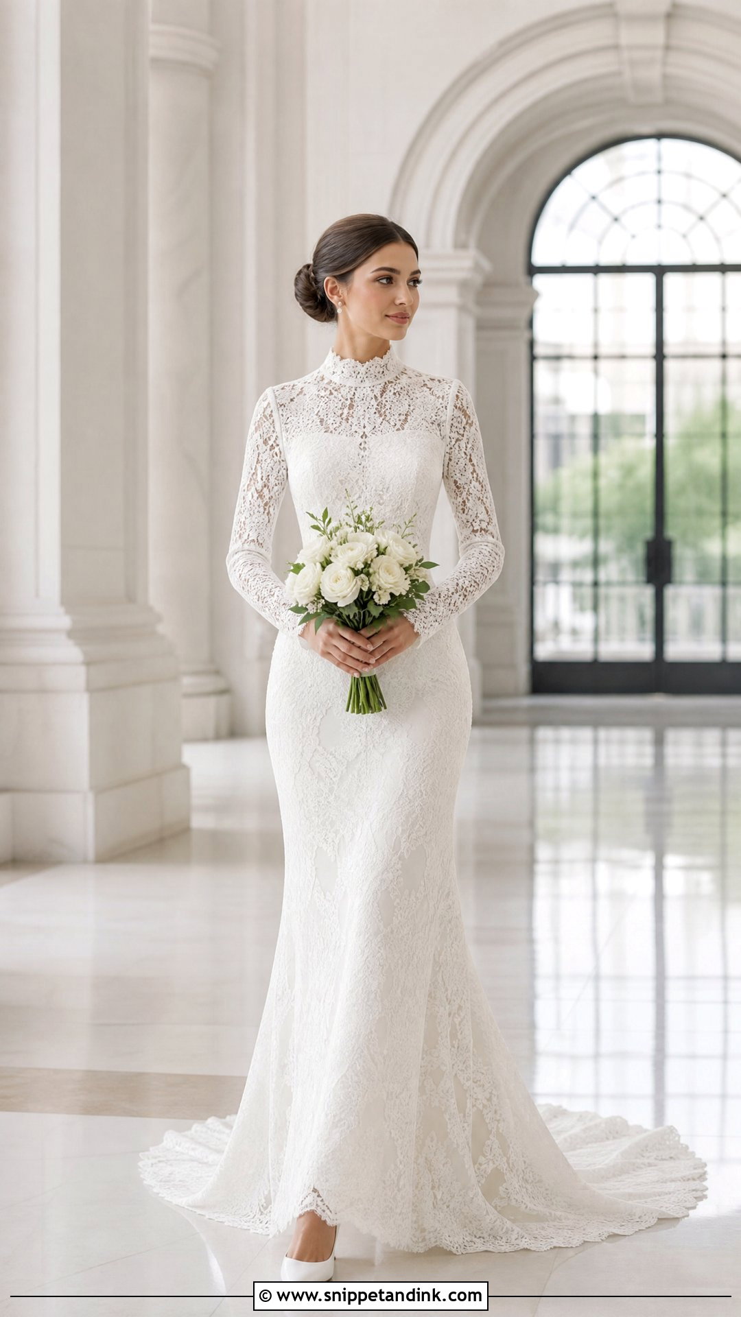 High Neck Wedding Dress - Snippet and Ink - 25 Wedding Dresses Inspiration