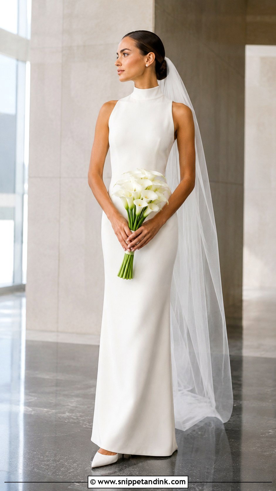 High Neck Wedding Dress - Snippet and Ink - 20 Classic Timeless Wedding Dresses