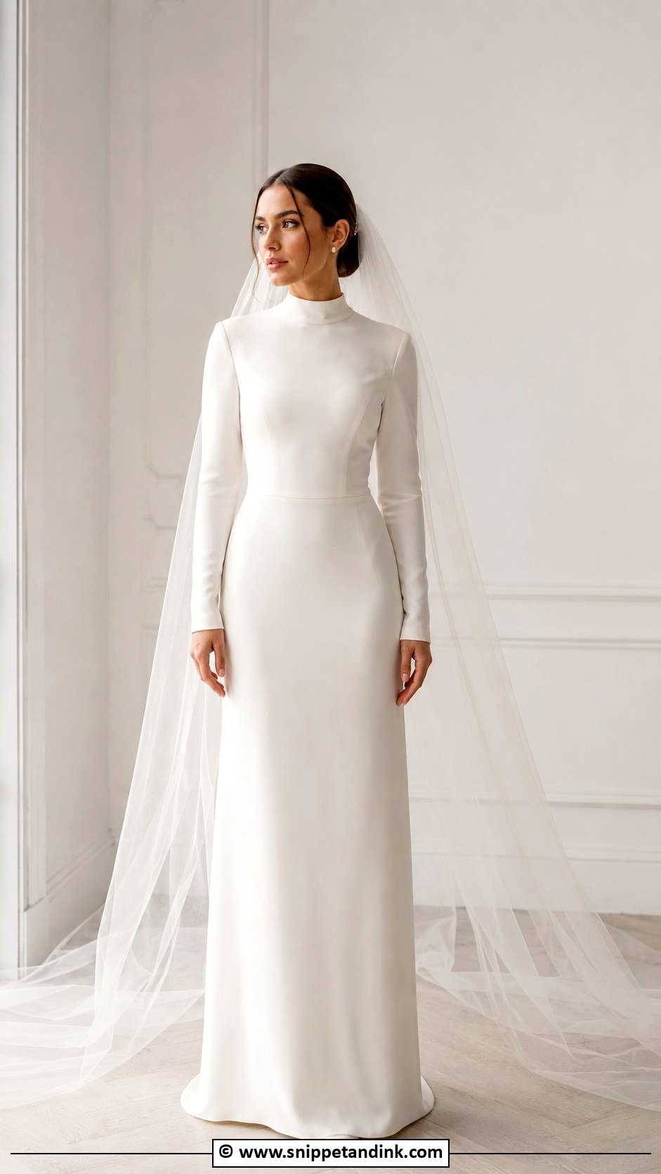 High Neck Wedding Dress - Snippet and Ink - 30 Conservative Wedding Dress Ideas
