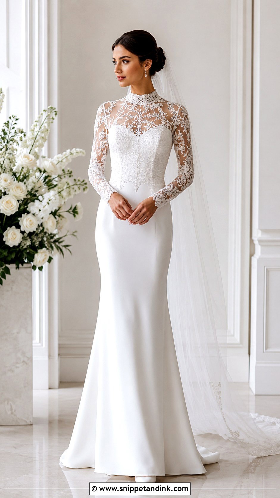 High Neck Wedding Dress - Snippet and Ink - 20 Dream Wedding Dresses Ideas the Bride