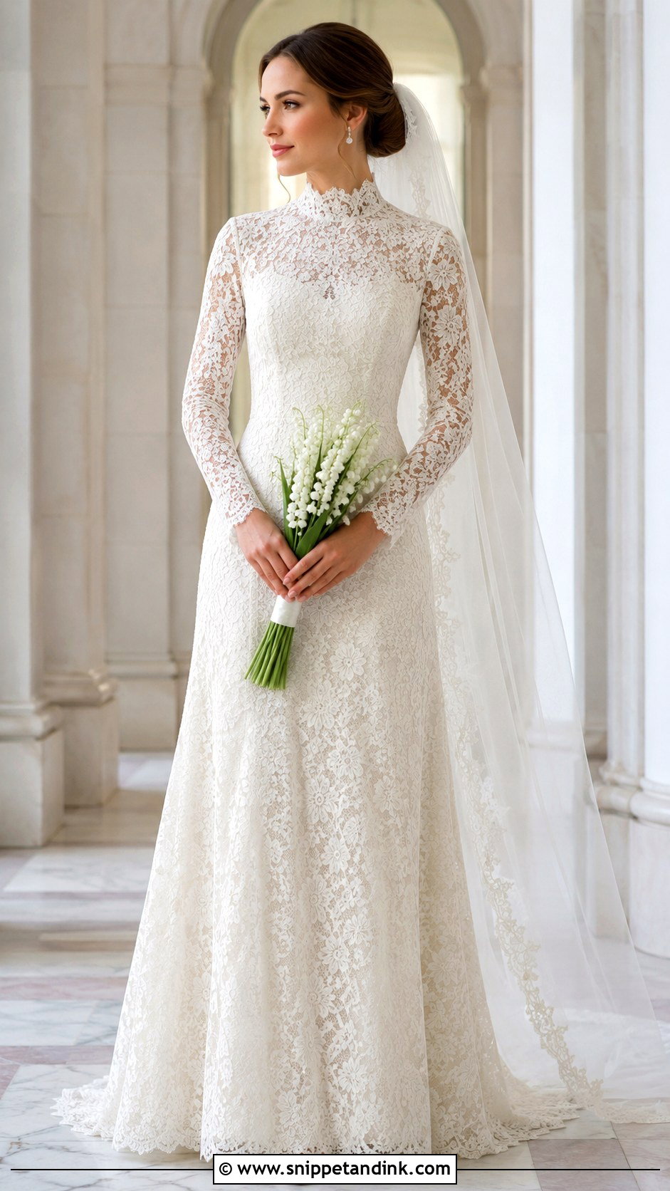 High Neck Wedding Dress - Snippet and Ink - 20 Dresses for Bride