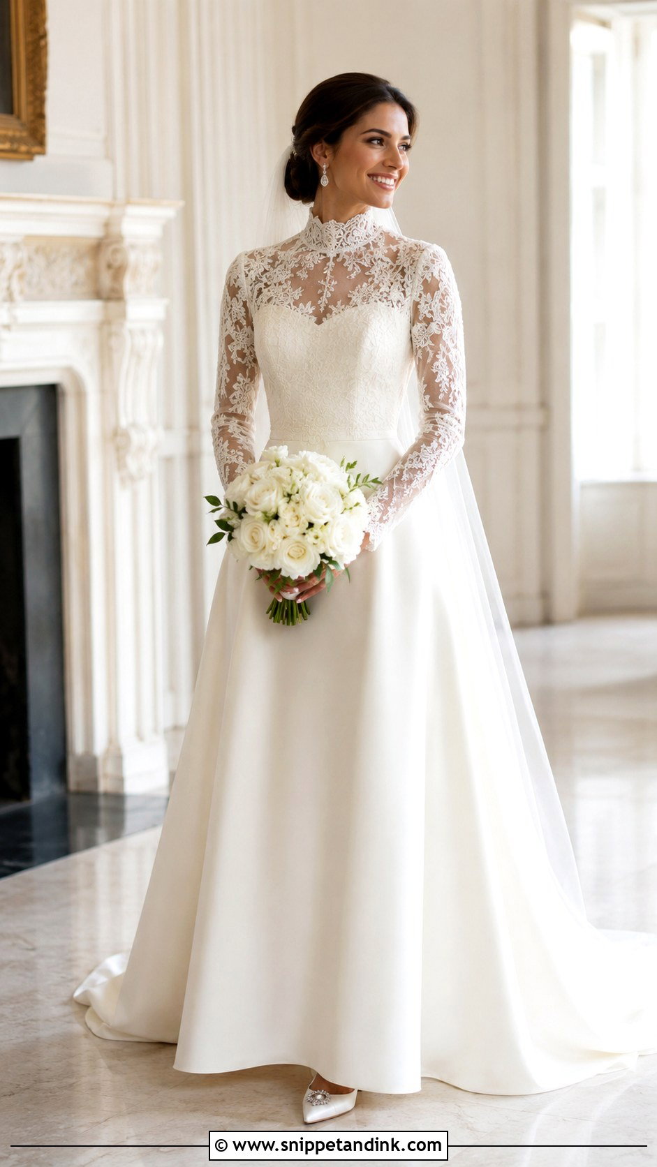 High Neck Wedding Dress - Snippet and Ink - 20 Flattering Wedding Dress Ideas