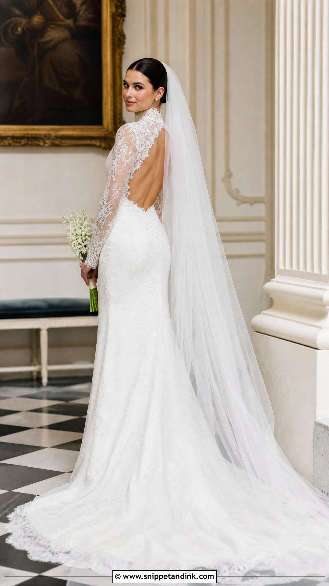 High Neck Wedding Dress - Snippet and Ink - 20 Vogue Wedding Dress Ideas