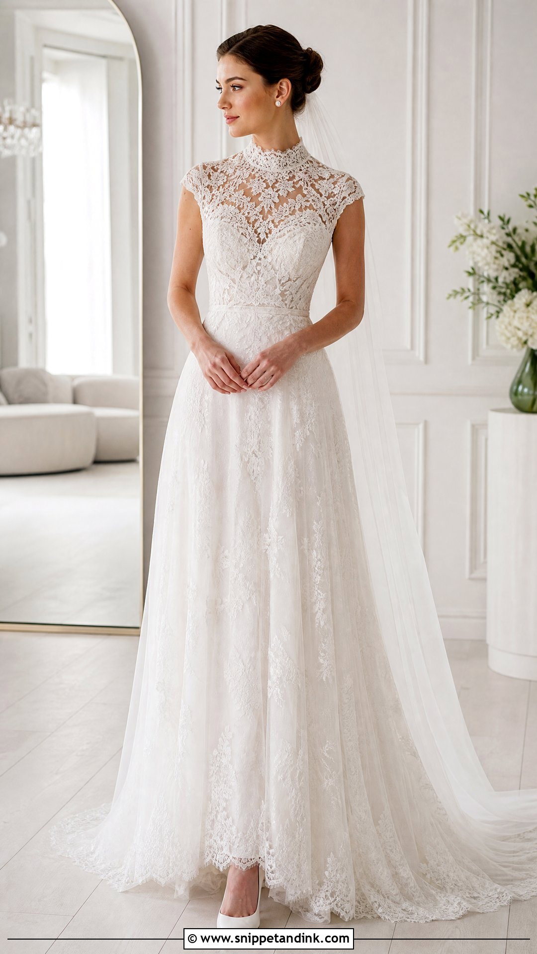 High Neck Wedding Dress - Snippet and Ink - 20 Wedding Dress Pictures Ideas