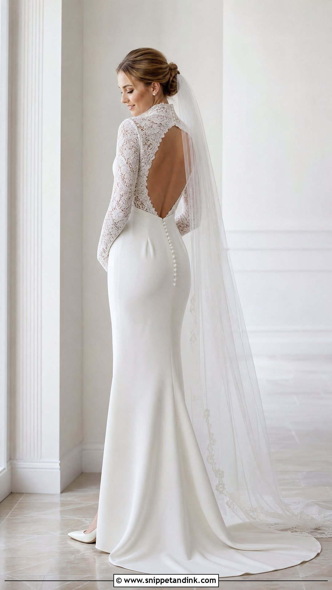 High Neck Wedding Dress - Snippet and Ink - 20 Wedding Dresses for Sale