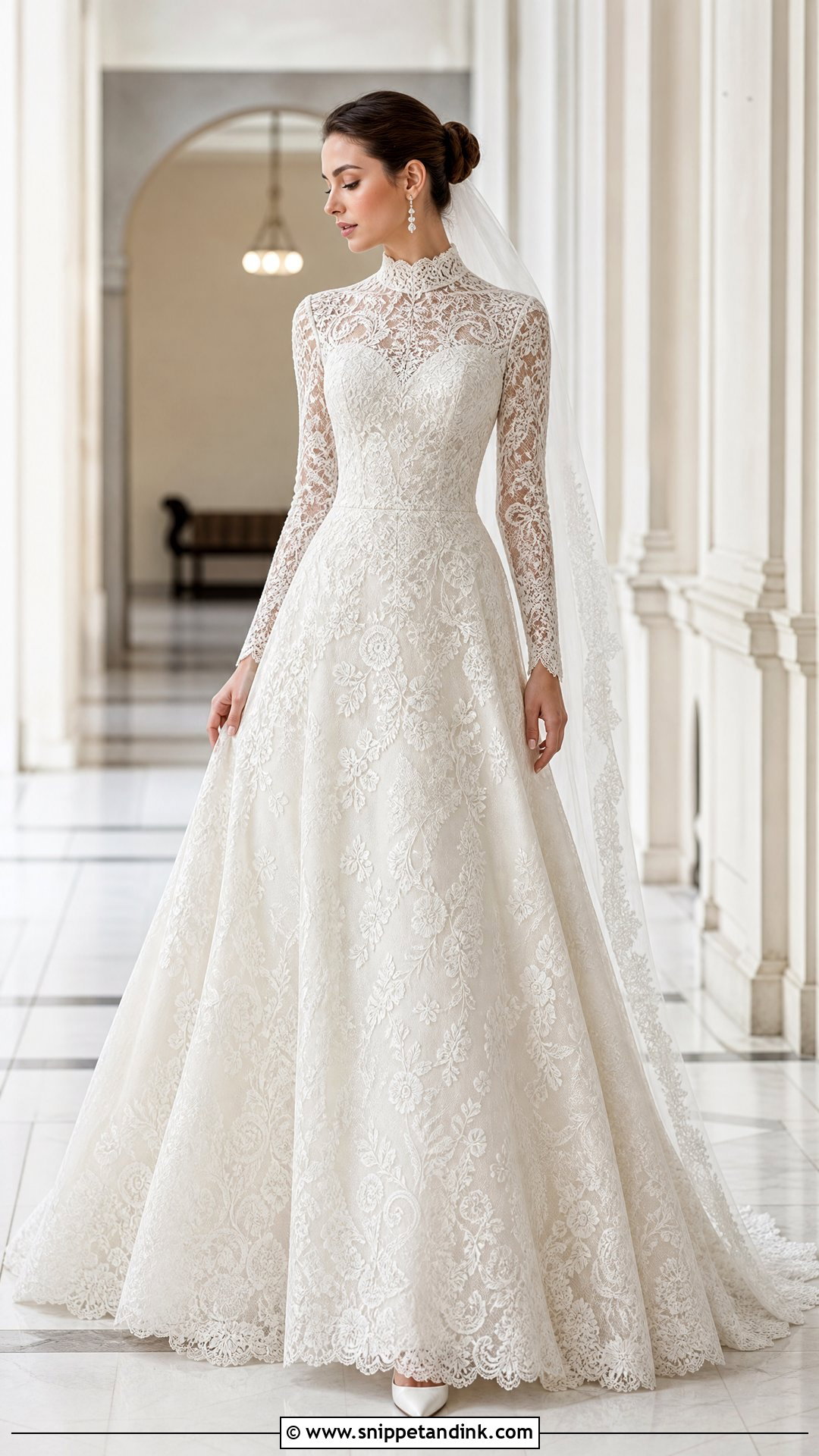 High Neck Wedding Dress - Snippet and Ink - 20 Wedding Dresses Neckline