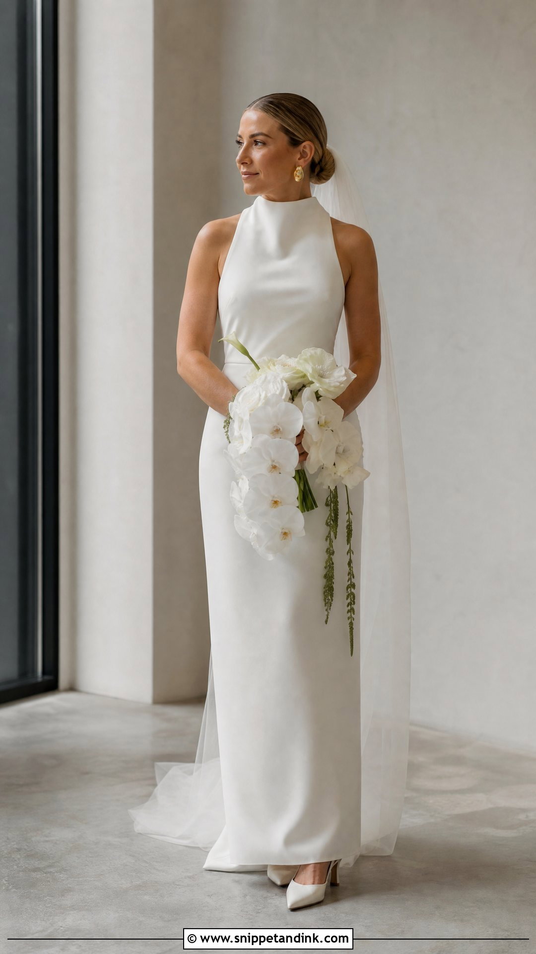 High Neck Wedding Dress - Snippet and Ink - 20 Wedding Vogue Ideas
