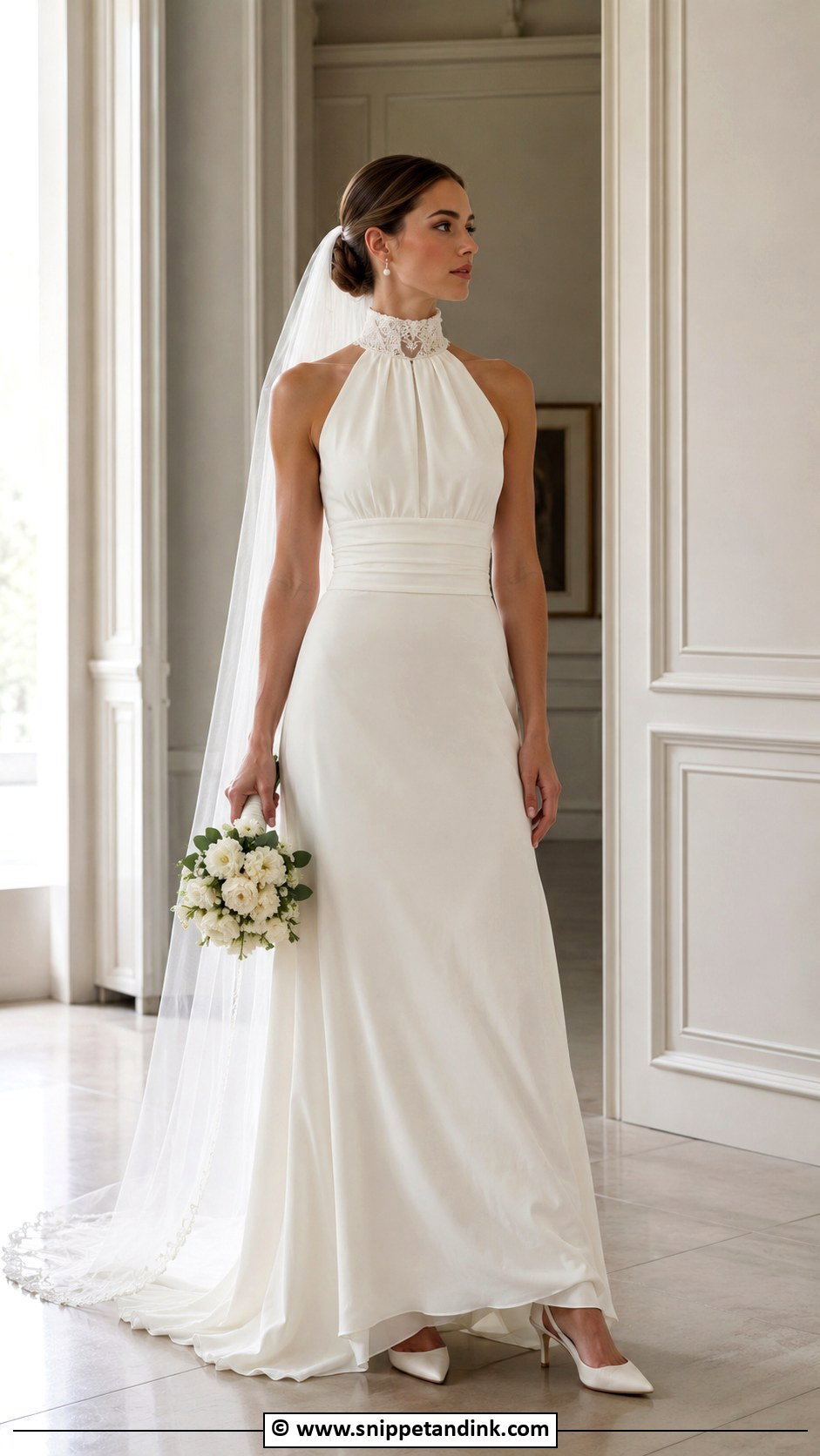High Neck Wedding Dress - Snippet and Ink - 25 Enchanting Wedding Dress Ideas