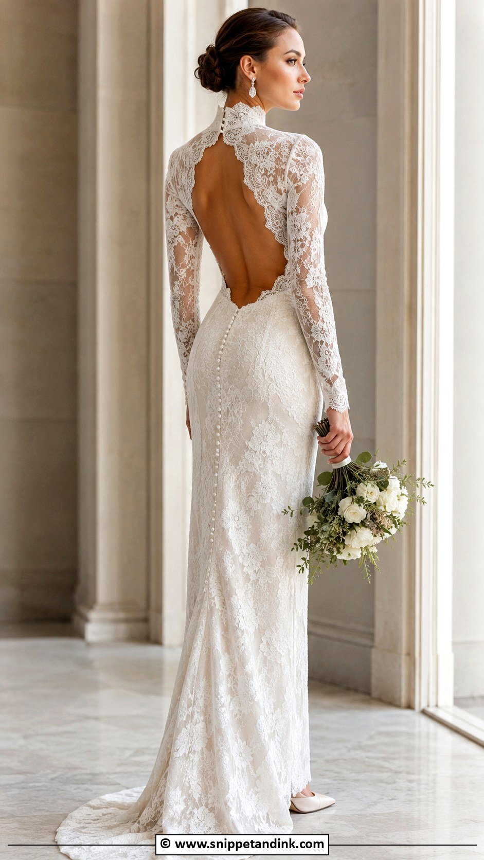 High Neck Wedding Dress - Snippet and Ink - 30 Wedding Dress 2025 Ideas