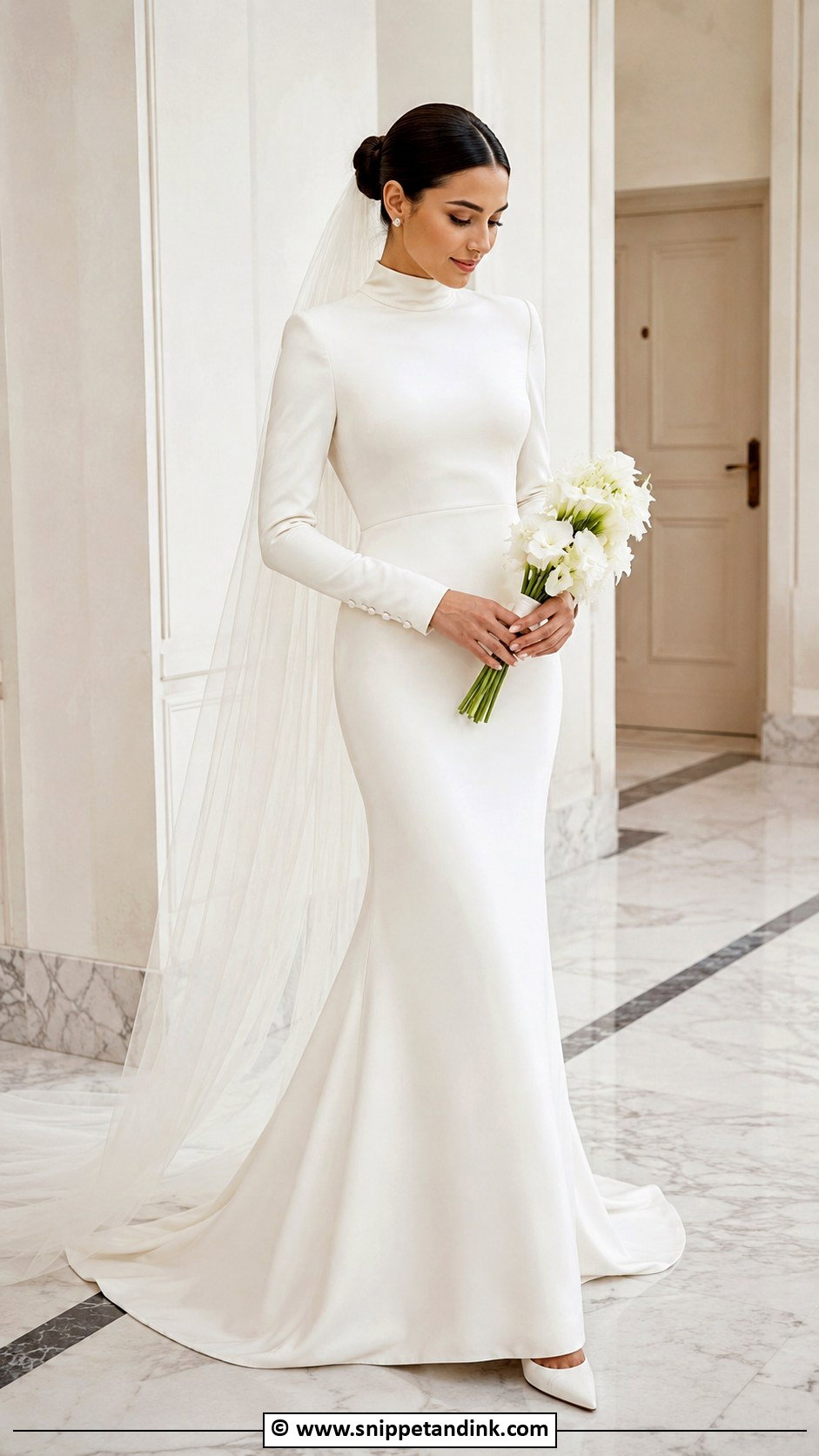 High Neck Wedding Dress - Snippet and Ink - 30 Wedding Dress Inspo Ideas