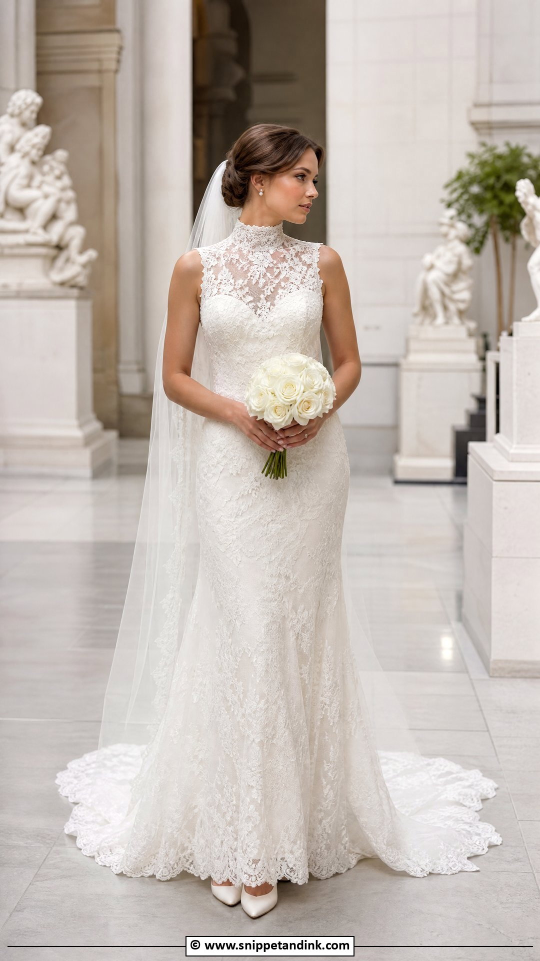High Neck Wedding Dress - Snippet and Ink - 35 2025 Wedding Dresses