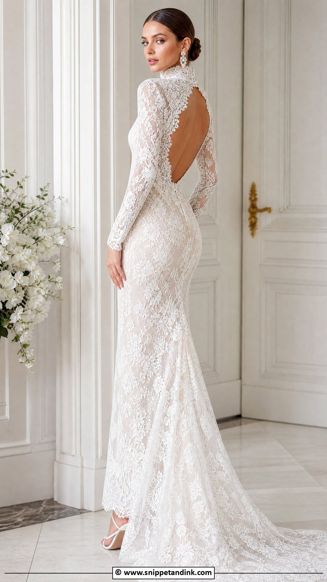 High Neck Wedding Dress - Snippet and Ink - 35 Dreamy Wedding Dress Ideas