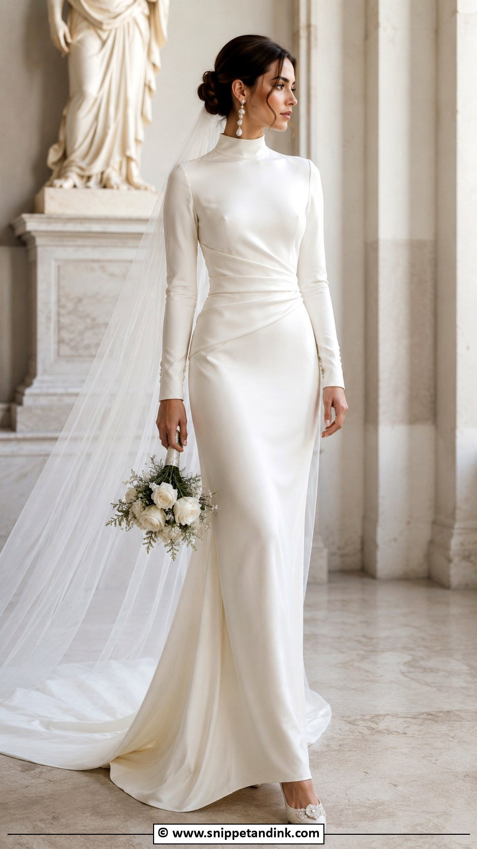 High Neck Wedding Dress - Snippet and Ink - 35 My Wedding Dress Ideas