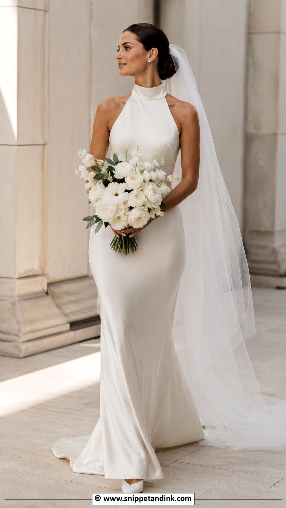 High Neck Wedding Dress - Snippet and Ink - 35 Simple Elegant Wedding Dress Ideas