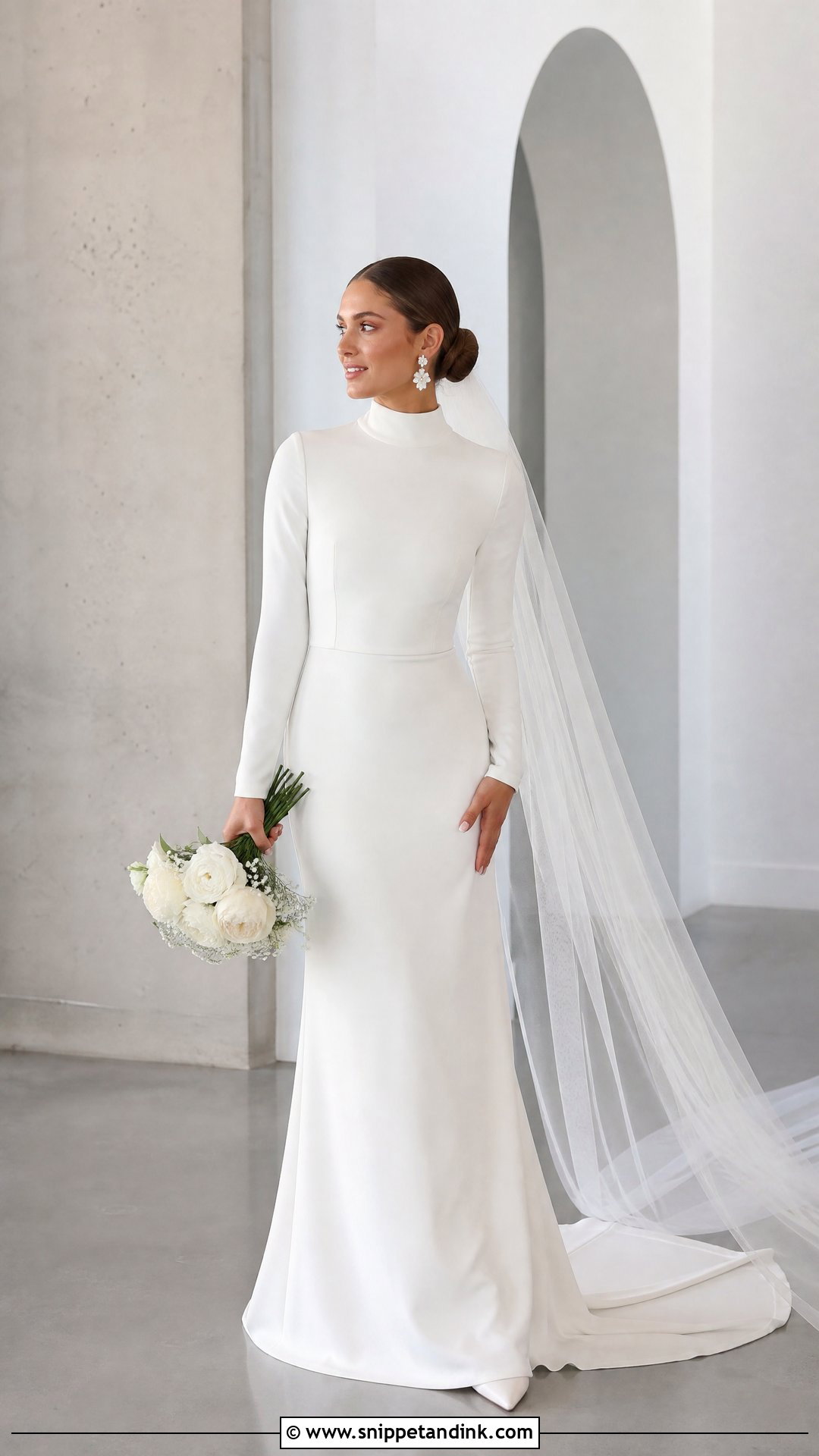 High Neck Wedding Dress - Snippet and Ink - 25 Cool Wedding Dresses