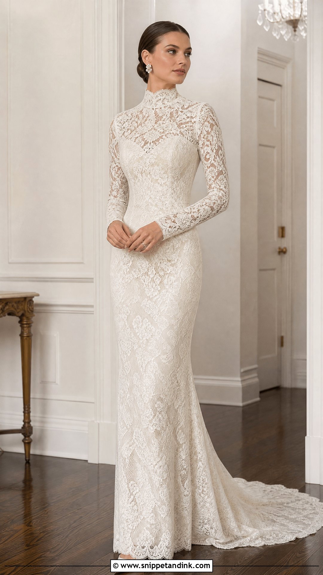 High Neck Wedding Dress - Snippet and Ink - 25 Different Wedding Dresses