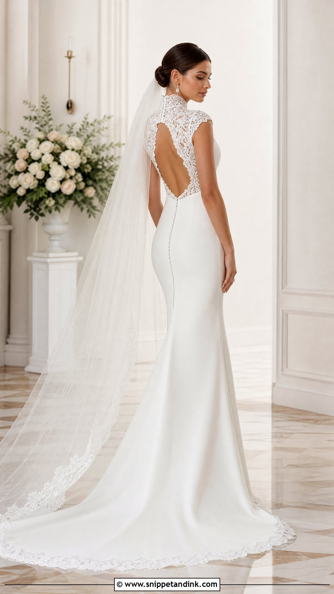 High Neck Wedding Dress - Snippet and Ink - 25 Magical Wedding Dress Ideas