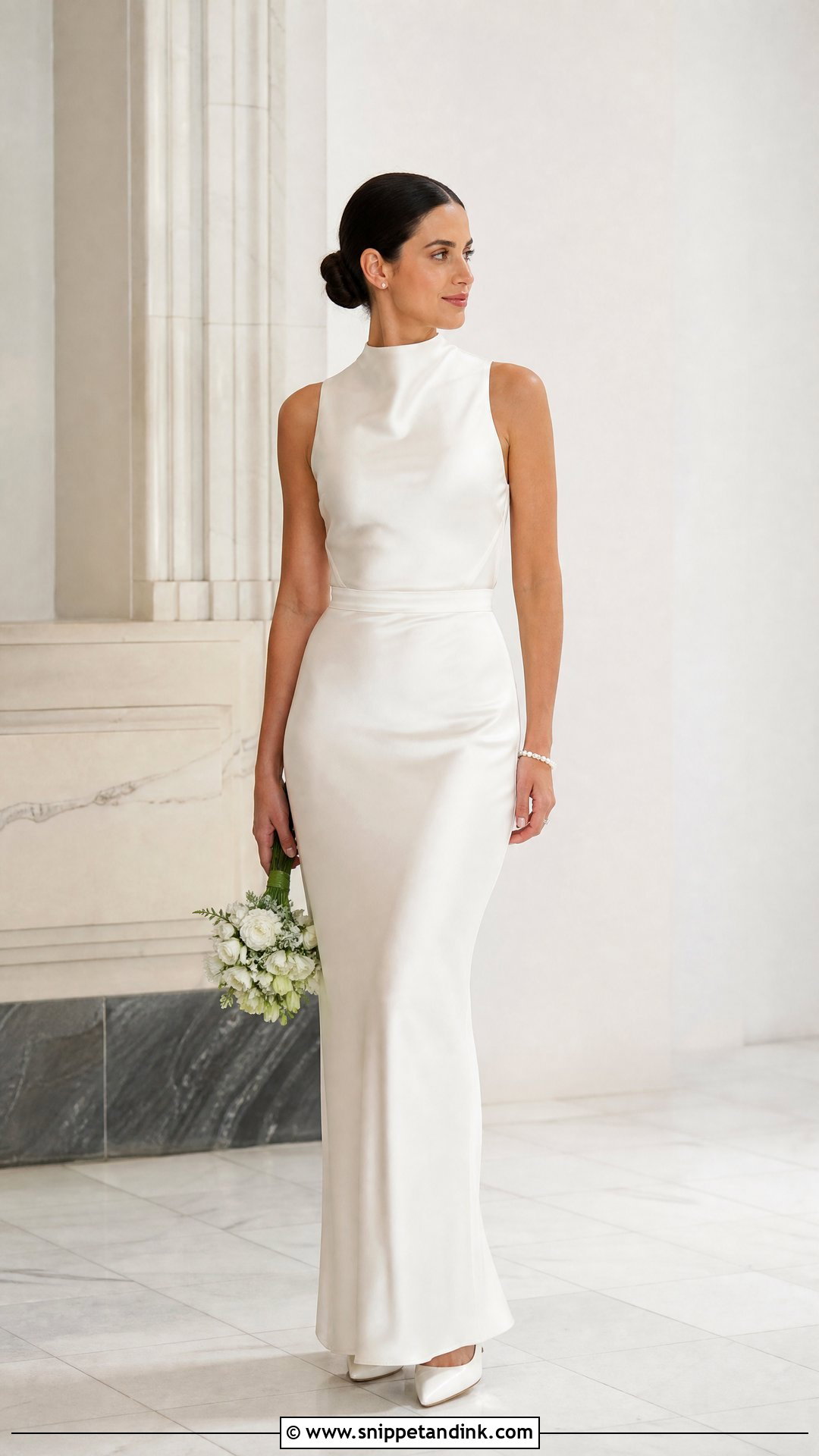 High Neck Wedding Dress - Snippet and Ink - 25 Modern Wedding Dresses