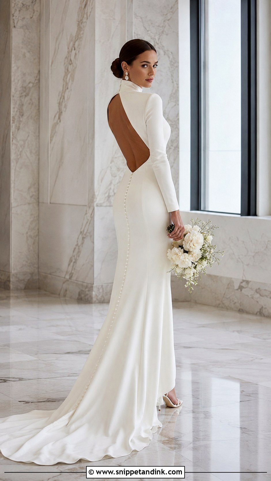 High Neck Wedding Dress - Snippet and Ink - 30 Stunning Wedding Dresses
