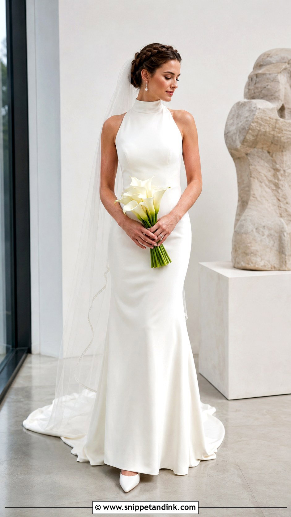High Neck Wedding Dress - Snippet and Ink - 20 I Said Yes to the Dress Ideas