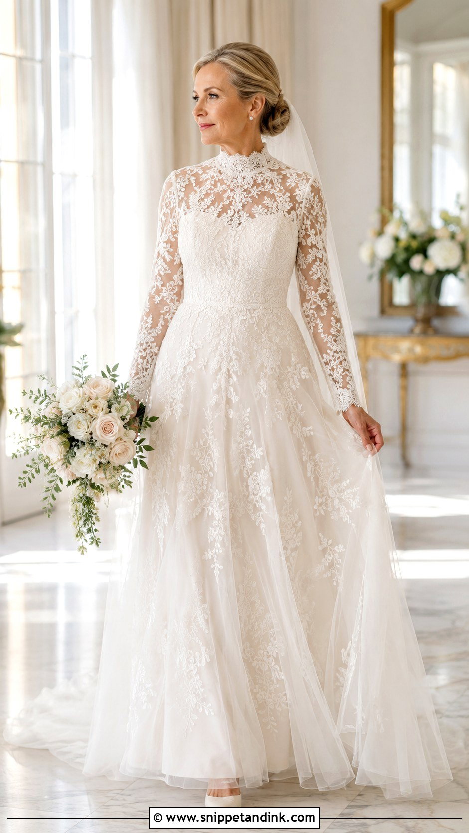 High Neck Wedding Dress - Snippet and Ink - 20 Popular Wedding Dresses