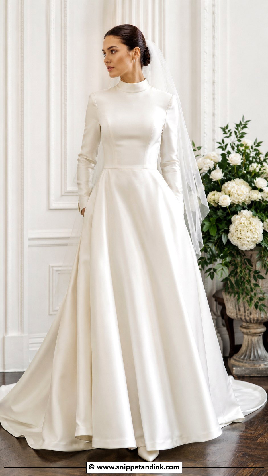 High Neck Wedding Dress - Snippet and Ink - 30 Beautiful Wedding Dresses