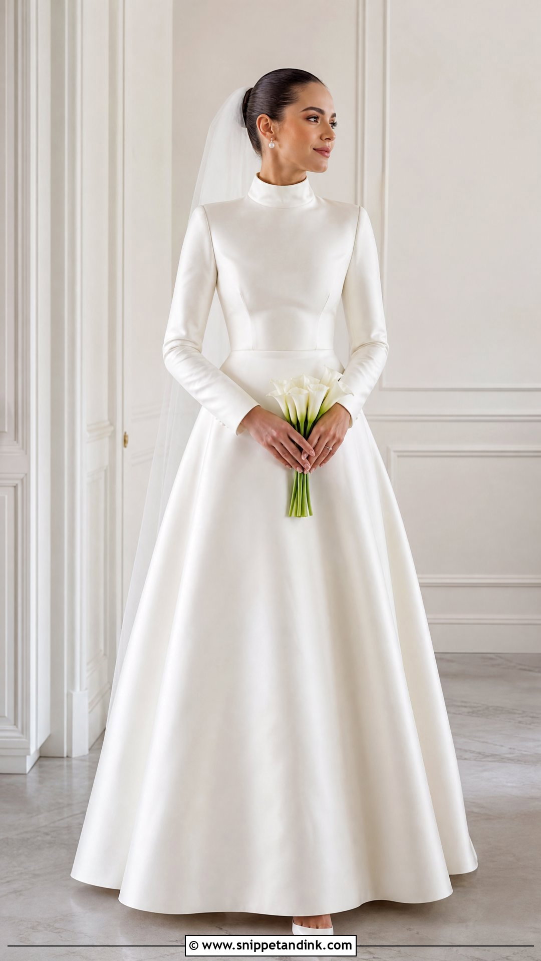 High Neck Wedding Dress - Snippet and Ink - 25 Regal Wedding Dress Ideas
