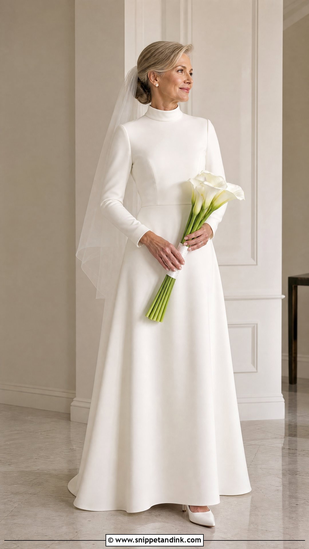 High Neck Wedding Dress Bride Look - Snippet and Ink - 20 Perfect Bride Ideas