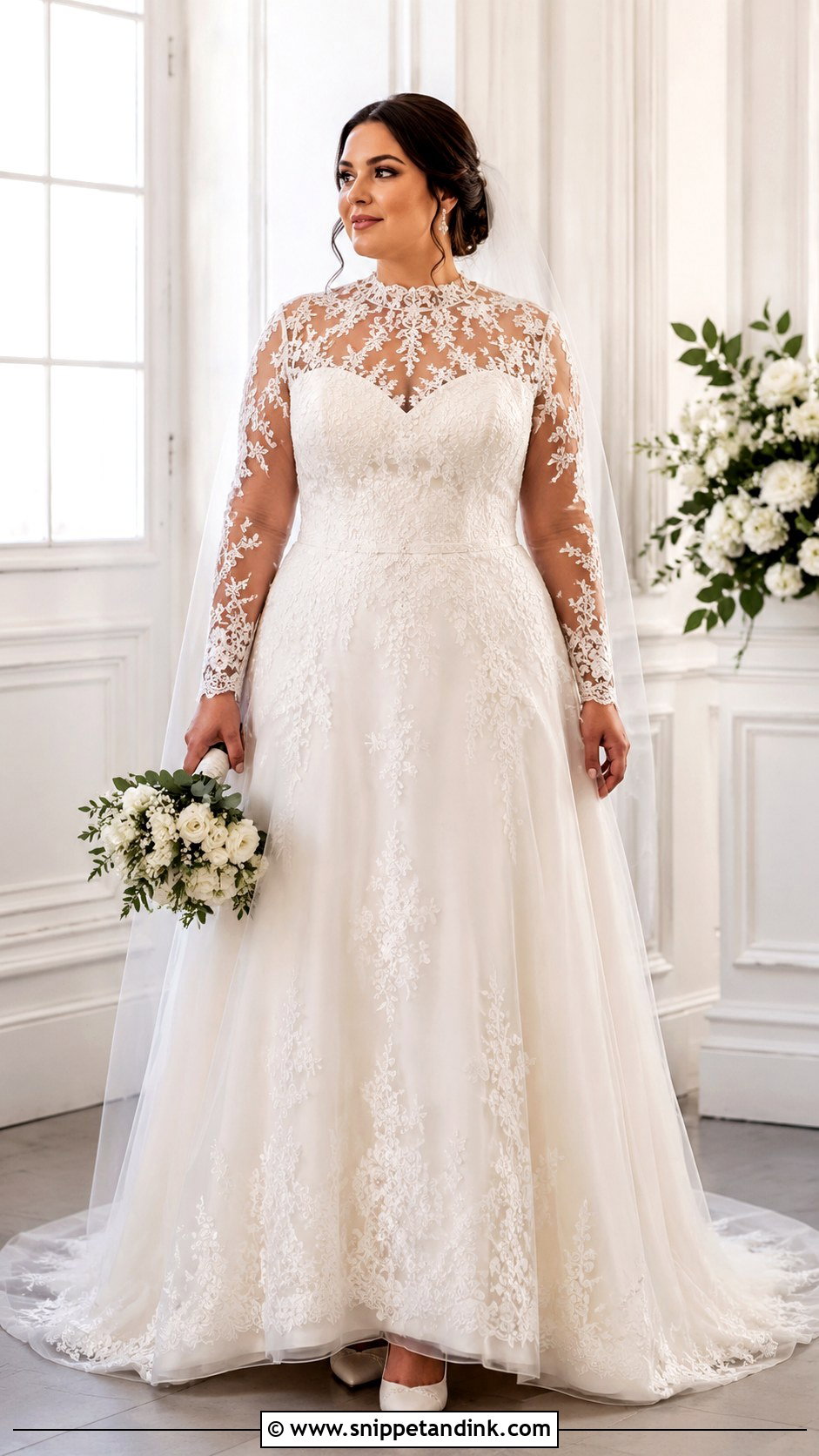 High Neck Wedding Dress For Big Bust - Snippet and Ink - 25 Big Bust Wedding Dress Ideas