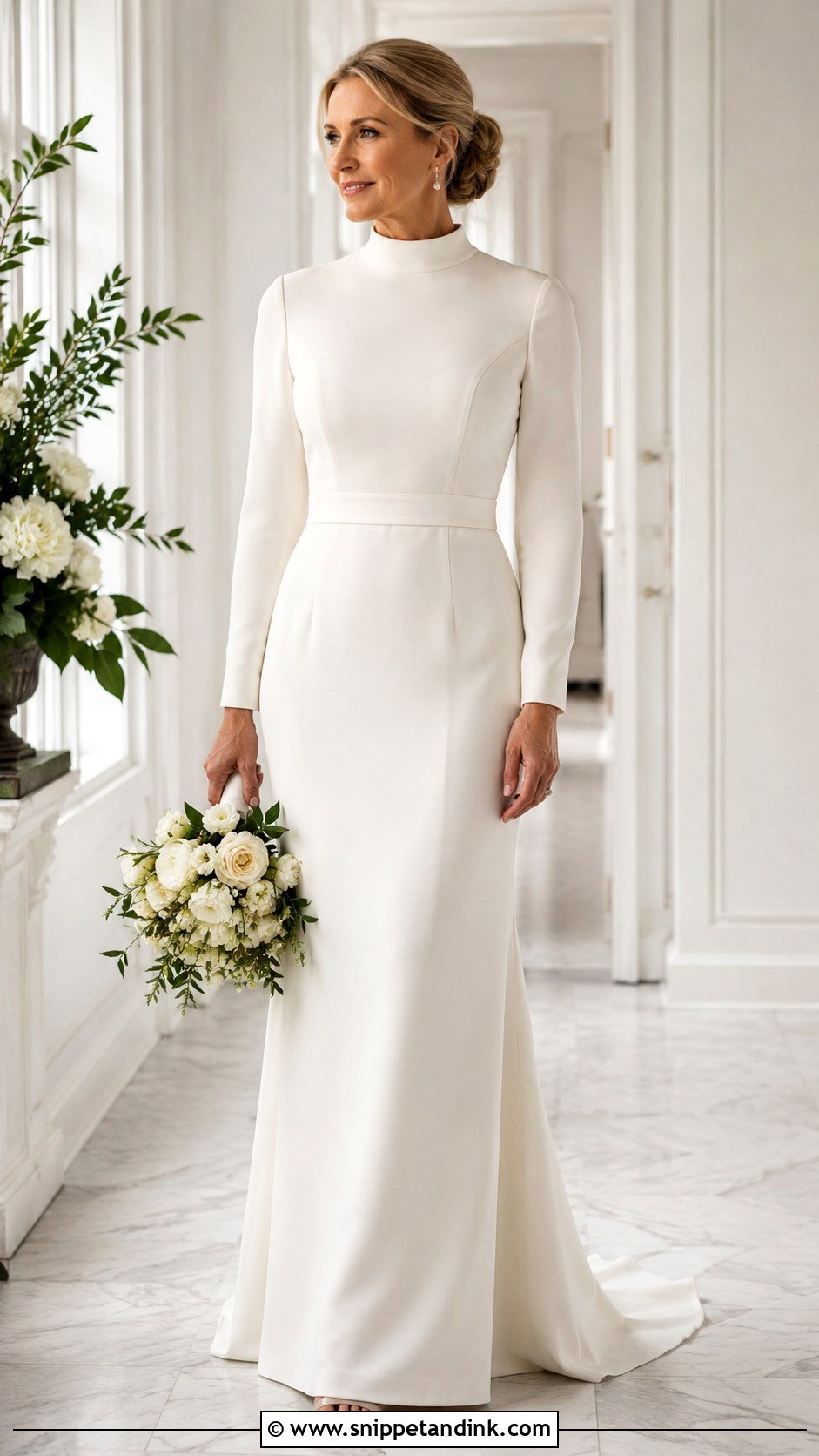 High Neck Wedding Dress For Older Bride - Snippet and Ink - 25 2nd Wedding Dress Over 40 Ideas