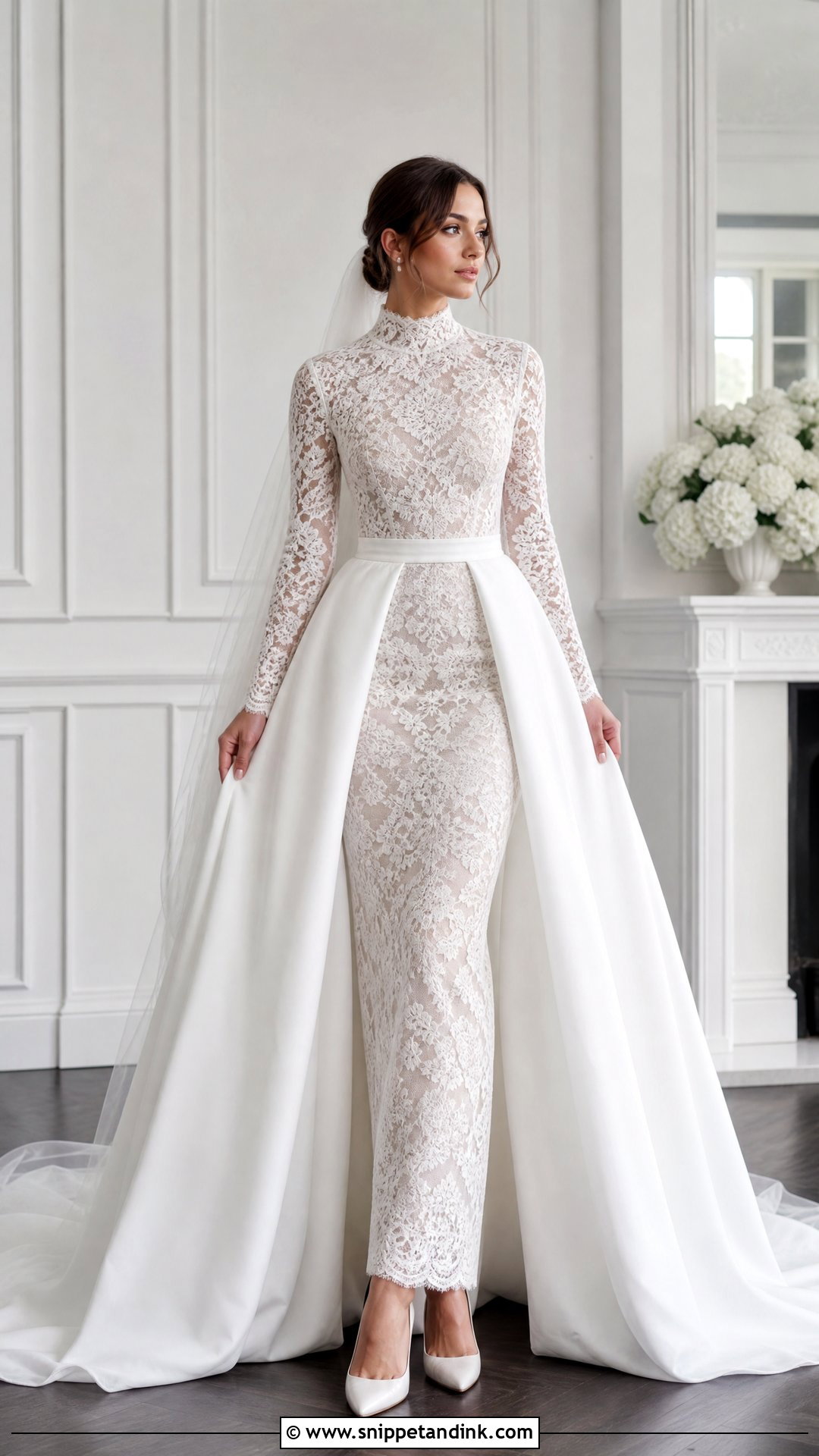 High Neck Wedding Dress With Detachable Skirt - Snippet and Ink - 25 Wedding Dress with Detachable Skirt Ideas