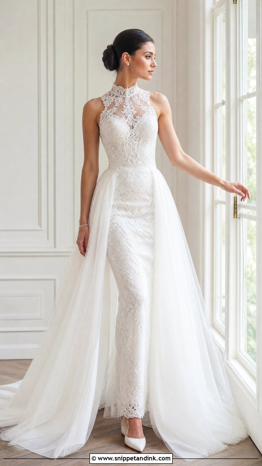 High Neck Wedding Dress With Removable Skirt - Snippet and Ink - 20 Wedding Dress with Removable Skirt Ideas