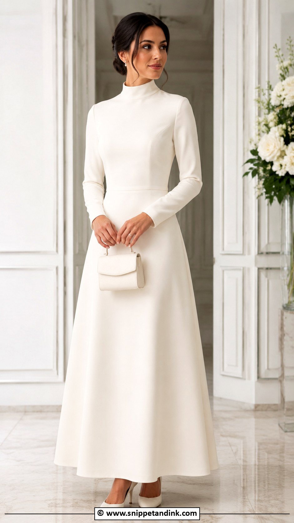 High Neck Wedding Frock - Snippet and Ink - 30 Wedding Frock Designs
