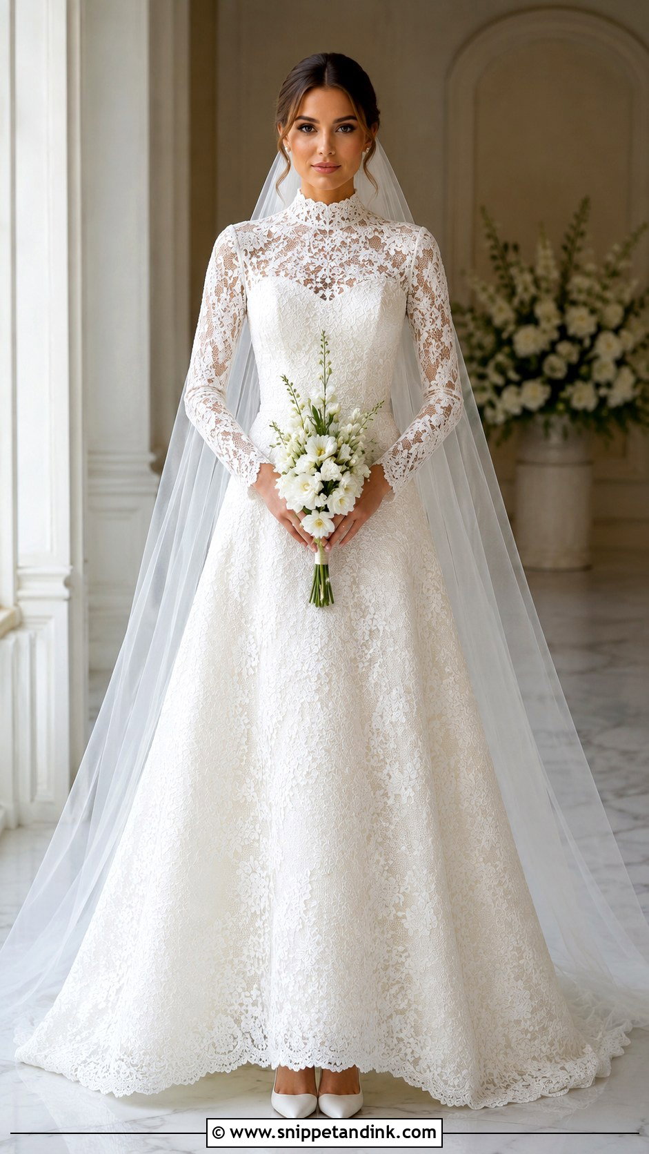 High Neck Wedding Gown - Snippet and Ink - 20 Gowns Dresses for Wedding