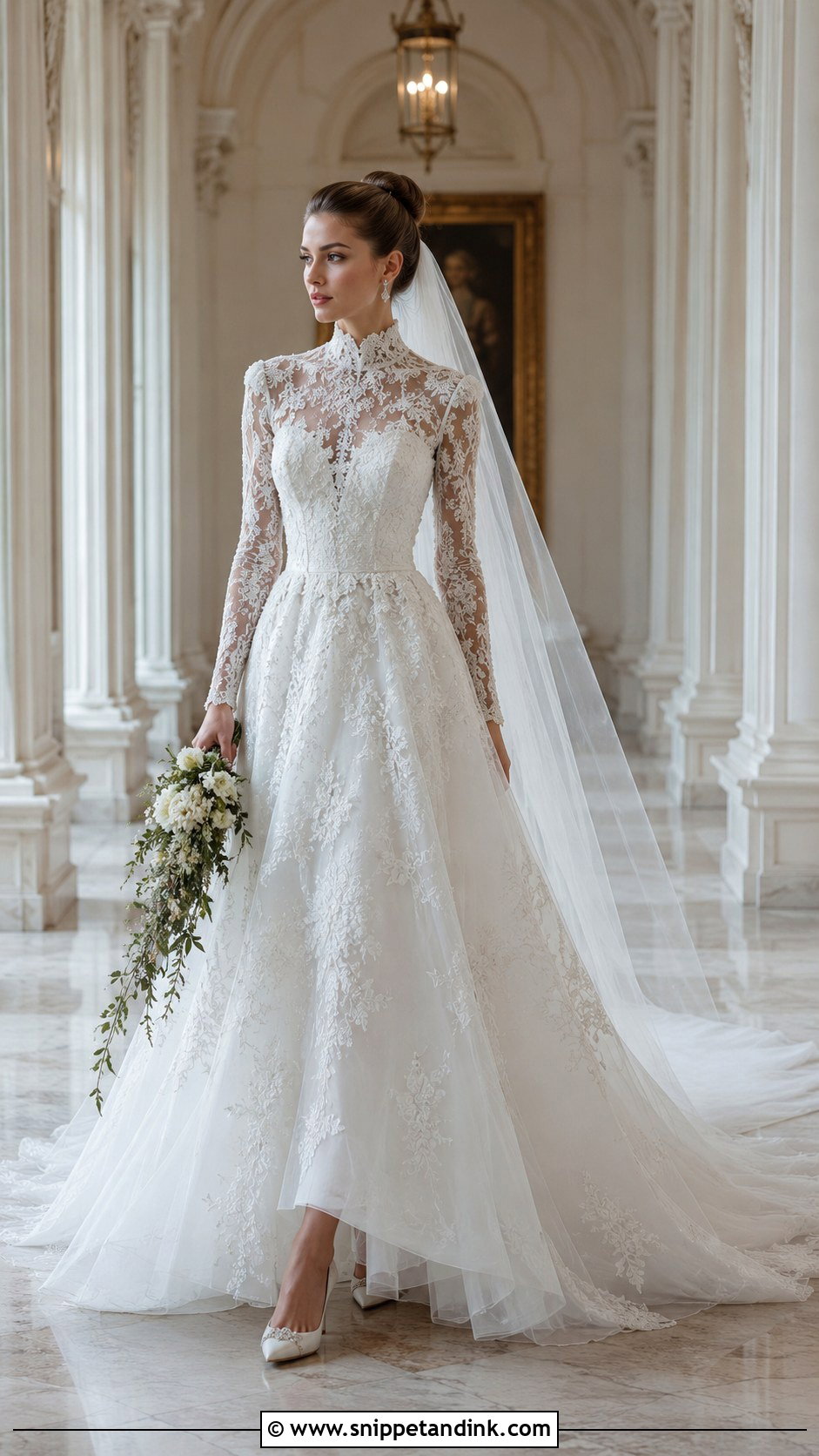 High Neck Wedding Gown - Snippet and Ink - 20 Haute Couture Wedding Gowns