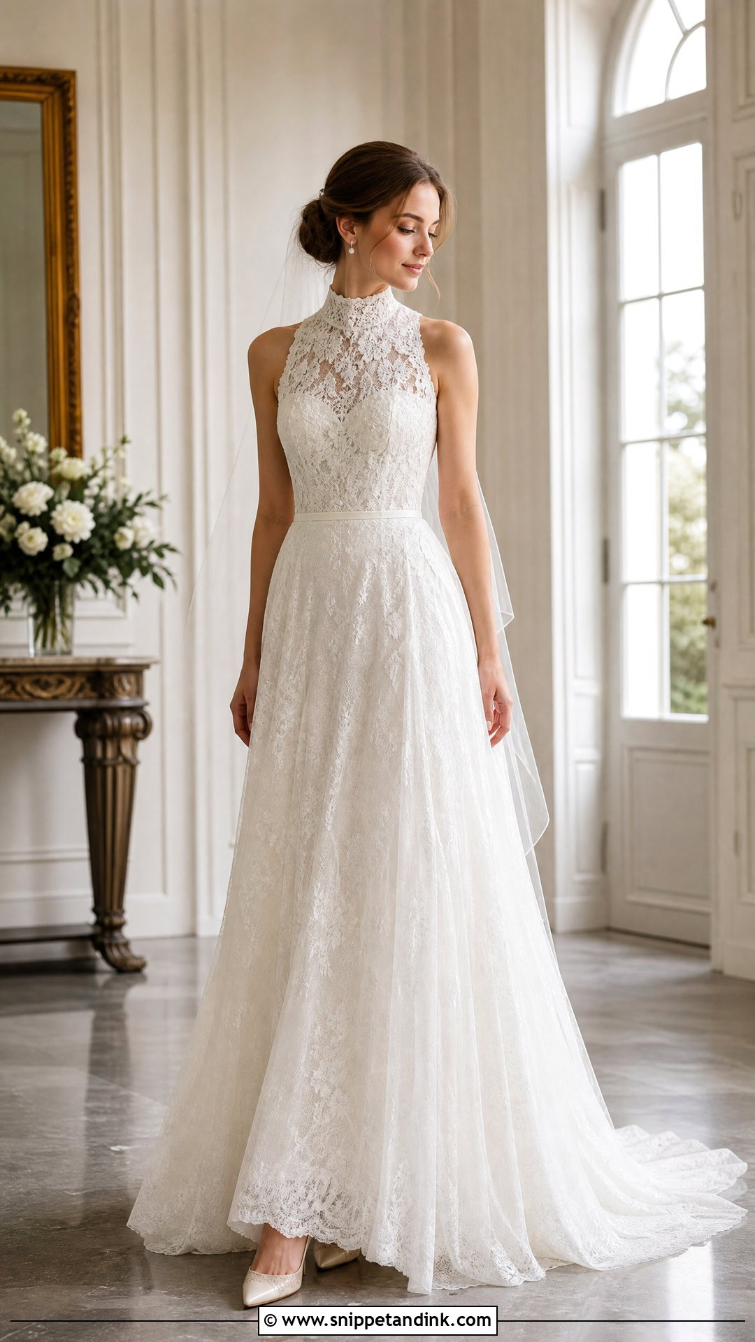 High Neck Wedding Gown - Snippet and Ink - 20 Wedding Gown Designs Brides