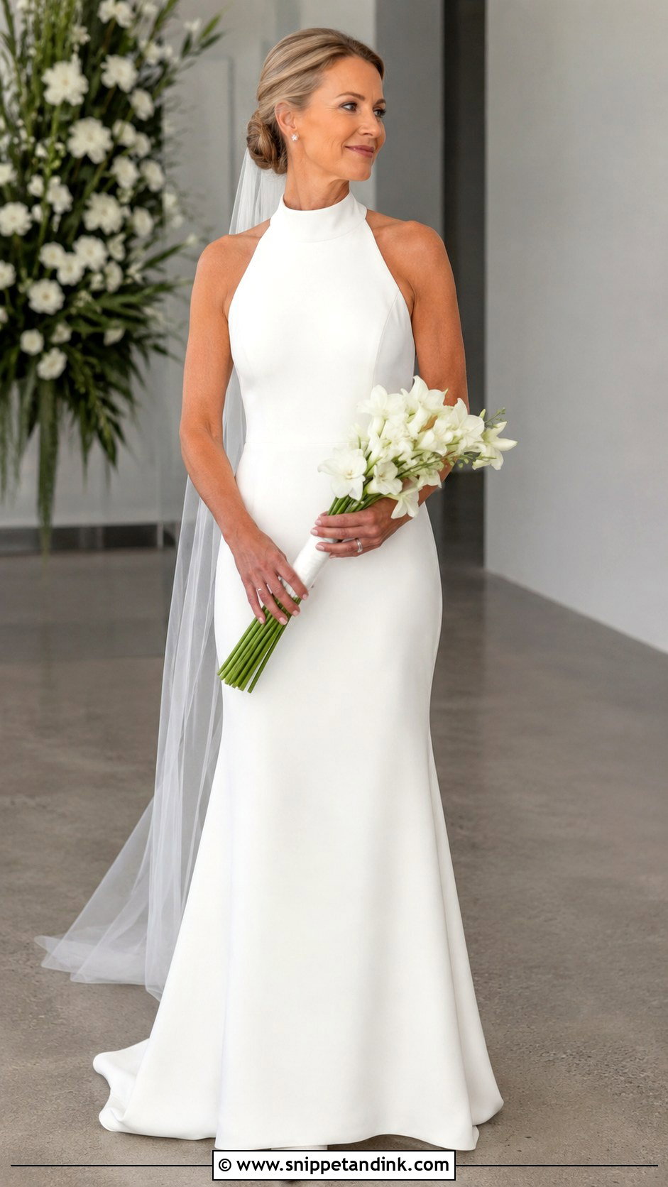 High Neck Wedding Gown - Snippet and Ink - 20 Modern Wedding Gown Ideas